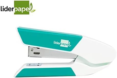 Liderpapel Stapler with Gift of Extra Staples and Box of 1000 Staples 26/6 Capacity 20H Turquoise