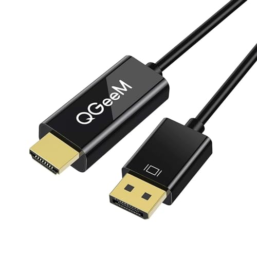 Image of INICIO DisplayPort To HDMI Cable 1.8m [ 1080p@60Hz ] DP to HDMI Male 1080p Uni-Directional Cord For Dell, Monitor, Projector, Desktop, AMD, NVIDIA, Lenovo, HP, ThinkPad