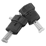 Hohopeti Piezas de Reparación para Asas de Maletas, Mango Telescópico Ajustable Mecanismo de Bloqueo Seguro y Diseño Ergonómico, 2 Unidades para Equipaje de Viaje