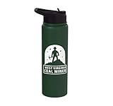 West Virginia Coal Miner Mining Souvenir Mountaineer State Stainless Steel Insulated Water Bottle