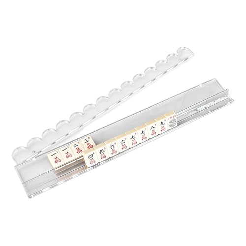 Juego de soporte y empujador de Mahjong de acrílico 20 pulgadas miniatura 1