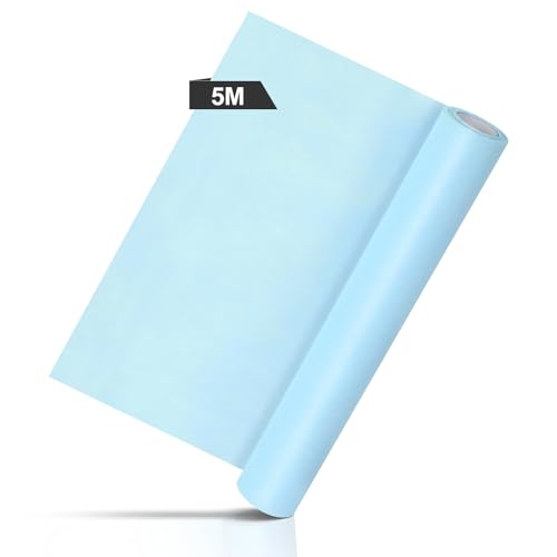 AiQInu 5M Chemin de Table en Intissé Bleu, Nappe Décorative, Tissu Décoration Mariage, Ruban de...