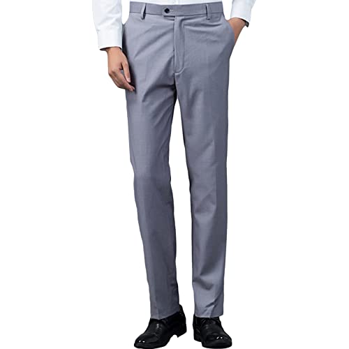 Pantalones casuales clásicos para hombre slim
