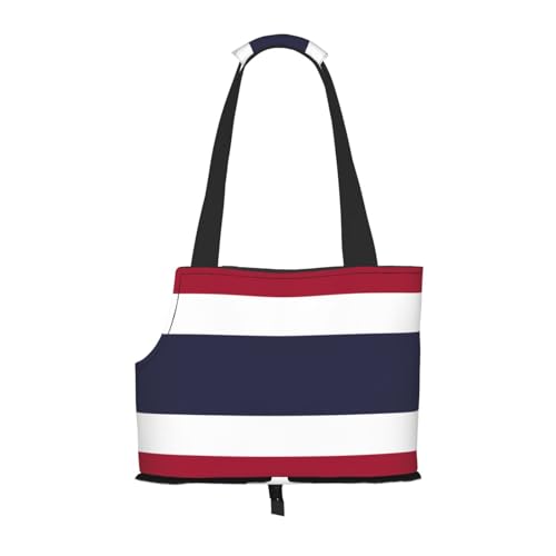 Thailand Flag Pet Tote Bag - Waterproof and Wear-Resistant Portable Shoulder Bag for Small Dogs and Puppies