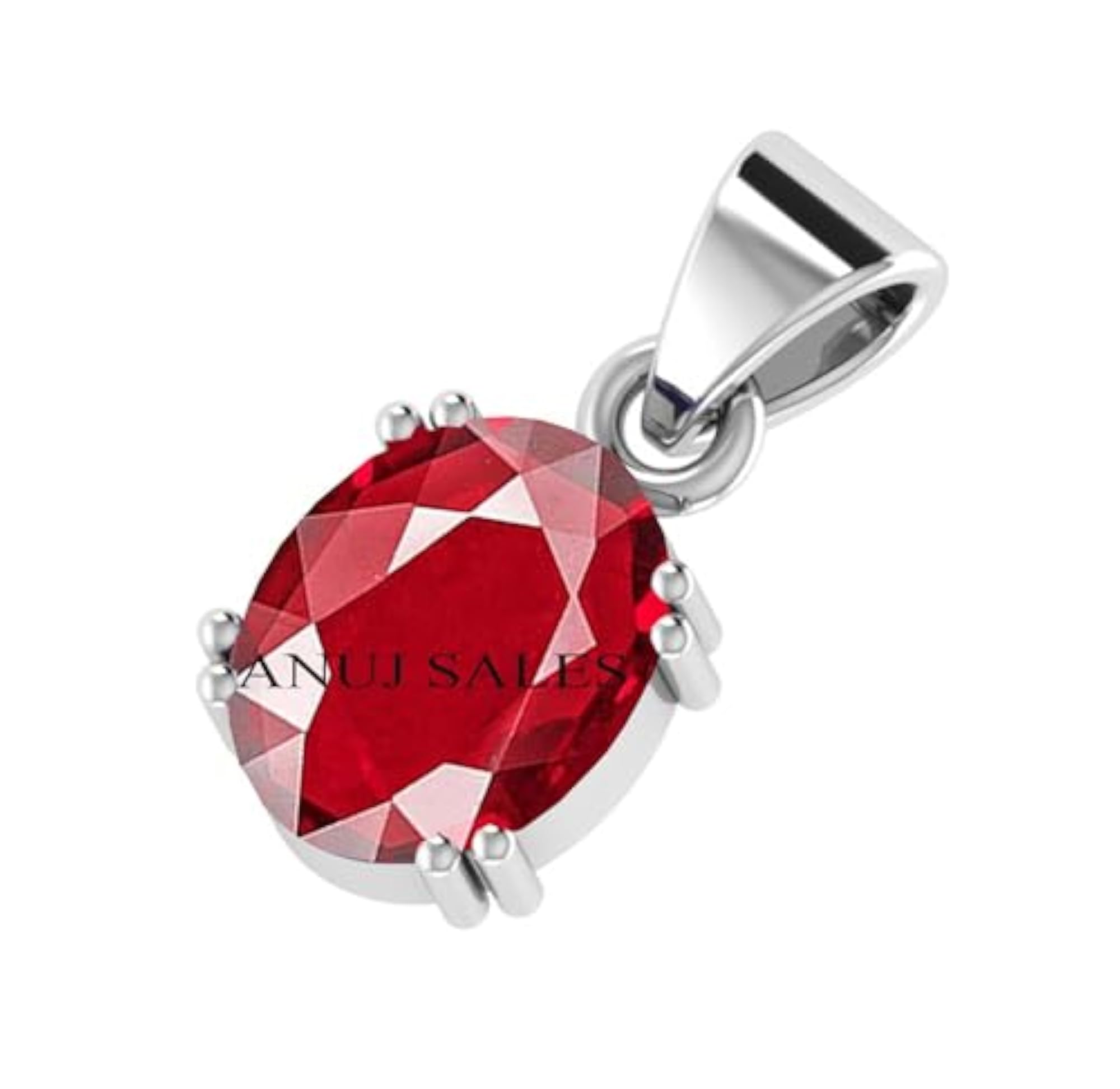 Ruby Pendant 15.25 Ratti Certified Burma Ruby Locket, Astrological Gift
