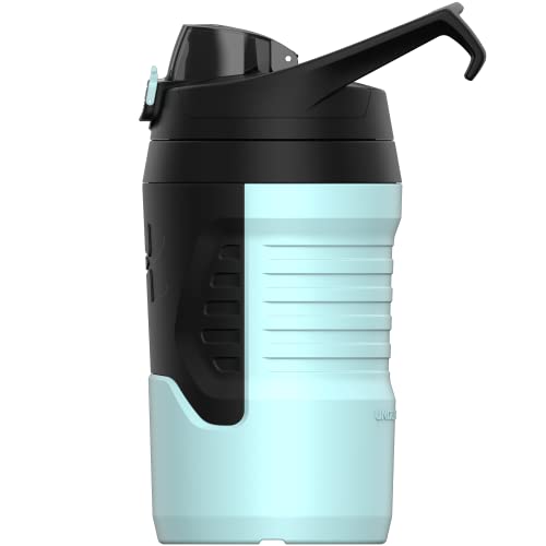 Under Armour Unisex Ua70890 32oz playmaker jug, Black and Navy Blue, 32 OZ EU, Breeze Blue, 946 ml - Image 4
