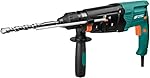 Suzec Power Action Power Action Machine Rotary Hammer 1000W 220V-240V, 50Hz, Capacity 30mm, No-Load Speed 0-1100/min with Rotation/Hammer/Rotation & Hammer SDS Plus (RH1000Q, Green)