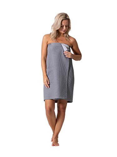Image of Robe Direct Quick Dry, Lightweight Waffle Spa /Bath Wrap with Adjustable Closure & Elastic Top