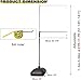 NUHGFTYBF Basketball Vertical Jump Tester Pole with Bell and Base, 5.9-11.8 Ft Stand-Alone Physical Measuring Trainer, Sports Jump Testing Scale Equipment