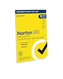 Norton 360 Deluxe mit extragroßer Backup-Kapazität – Amazon Exklusiv* 50GB zusätzlicher Cloud-Backup Speicher. Antivirus Software für 5 Geräte und einem Jahr Laufzeit