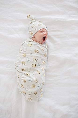 Image of Baby Beanie Hat Top Knot Stretchy Soft inchChip inch by Copper Pearl