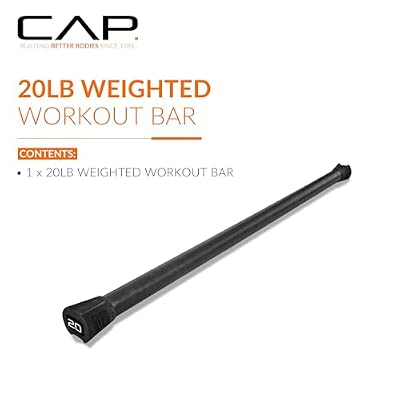 CAP Barbell Weighted Workout Bar | 5-20 lb | Multiple Options