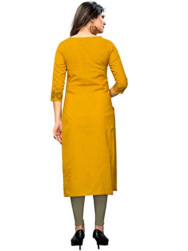 yellow kurtis amazon