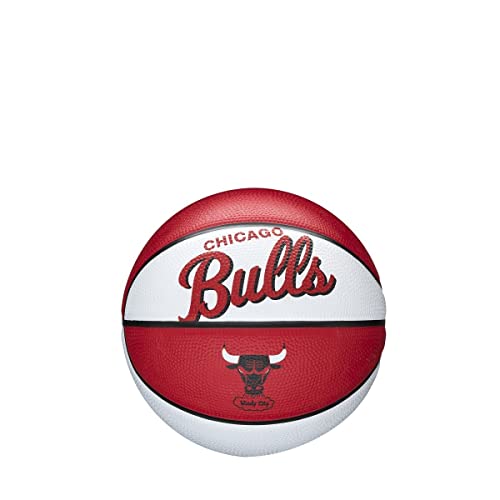 Image of WILSON NBA Team Retro Mini Basketball - Chicago Bulls