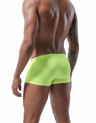 Fashion Low Waisted Swim Trunks Men's Beach Swimwear Surfing Sunbathing Swimsuits3