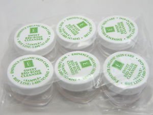 Sweet Red Rose Cleanser Sample Set of 6 Travel Size