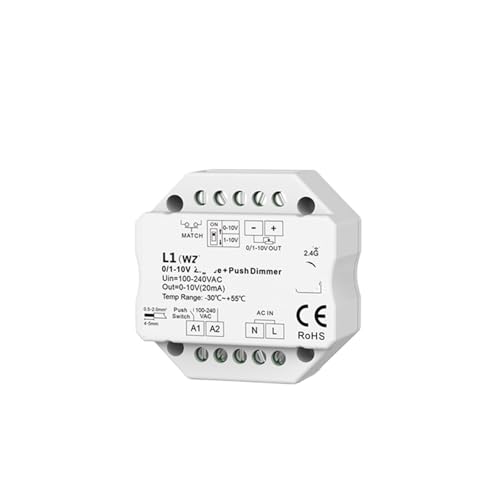 Atenuador LED 110V 220V con control inalámbrico 2.4G para brillo sin parpadeo