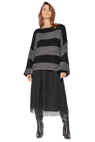 Image of Le Temps des Cerises 0001 Dove Winter Jumper Black, Black, Medium