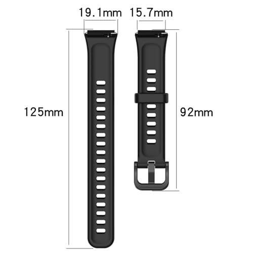 Correas compatibles con Huawei Band 7, pack 3 de silicona miniatura 2