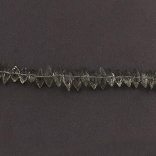 Améthyste verte prasiolite de qualité gemme en gouttes facettées pour joaillerie artisanale