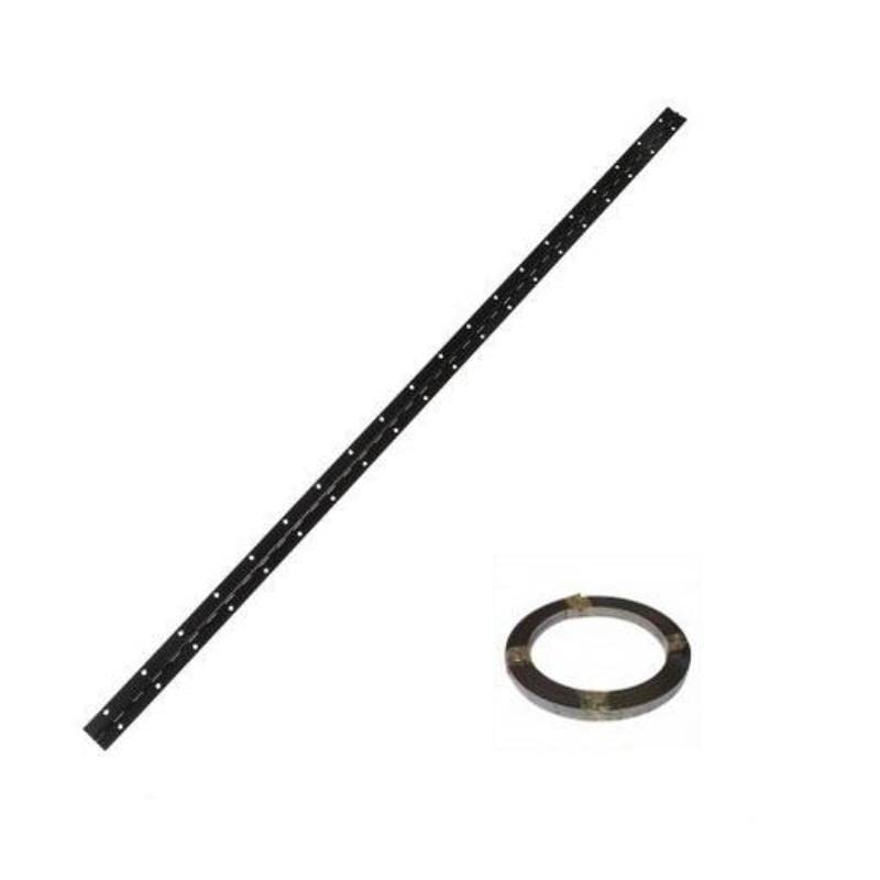 Rollo 5m /25m bisagra piano acabado negro bisagra piano 32x0.7mm rollo 25 metros
