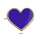 12/Pcs Blue Heart Lapel Pins Bulk - Metal Blue Heart Campaign Brooch Badge For Men and Women
