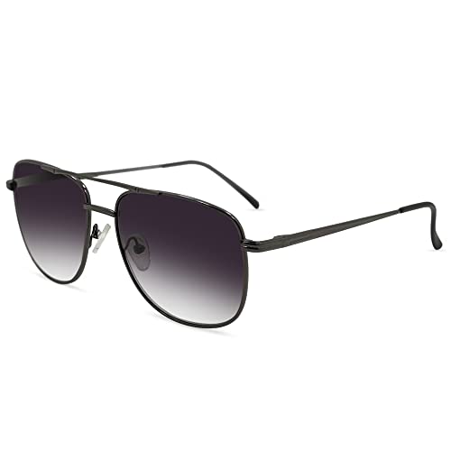 In Style Eyes Just Chillin' Full Reader Sunglasses, Non-Bifocal Aviator Sunglasses - Wired Metal Frame - Non-Polarized Lens