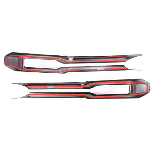 Image of TOYCIDFG Car Front Grille Cover Trim Strips Compatible with Ford Maverick 2022 2023 2024 Truck Grille Trim Strips Cover Frame Car Decoration Accessories (Matte Black)