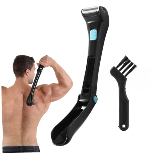 Afeitadora de espalda para eliminar vello difícil con mango largo plegable 2