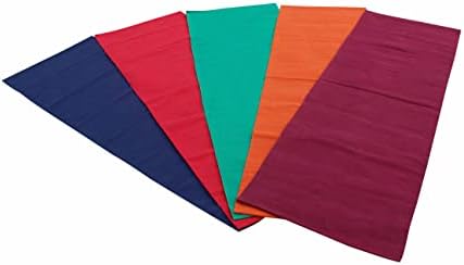 Ryan Striped 100% Cotton Handwoven Yoga/Exercise Mat -62x180 Cm (Assorted rug)