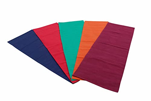 Ryan Striped 100% Cotton Handwoven Yoga/Exercise Mat -62x180 Cm (Assorted rug)
