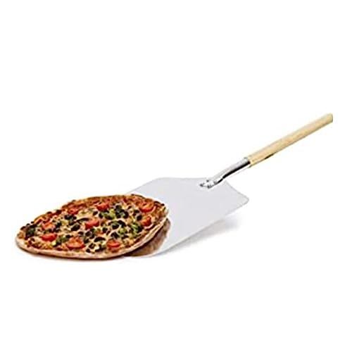 Image of A Z Collection Perfect Pizza Peel - Extra Large Paddle With Professional Wooden Handle, Aluminum Spatula, Big Size Baking Tool for Kitchen, 12 inch 1pcs