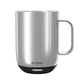 Ember Temperature Control Smart Mug 2, 14 Oz, App-Controlled Heated Coffee Mug with 80 Min Battery Life and Improved Design, Stainless Steel (Renewed)
