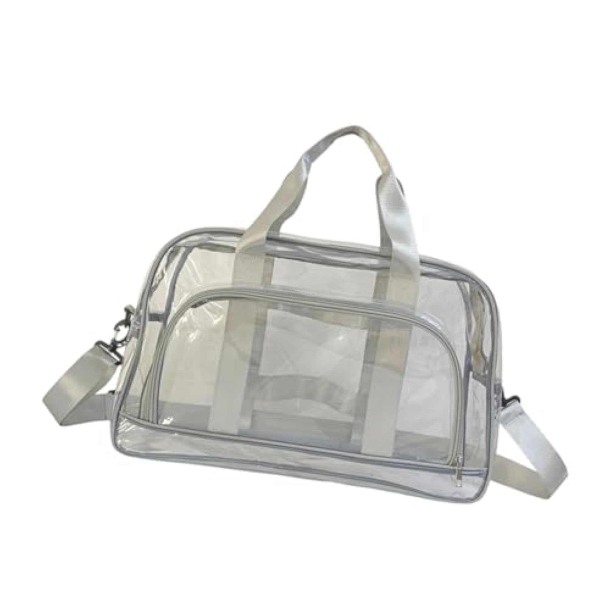 Clear Toiletry Bag Waterproof PVC Tote, Gray
