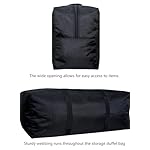 Extra Large Storage Duffle Bag with Zippers and Handles, Big Foldable Duffle Bag for Travel - Image 4