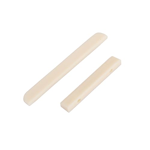 HEMOTON Gl72 Classical Guitar Accessory Kit Saddle and Nut Replacement Guitar Nut and Saddle Kit Bone Bridge