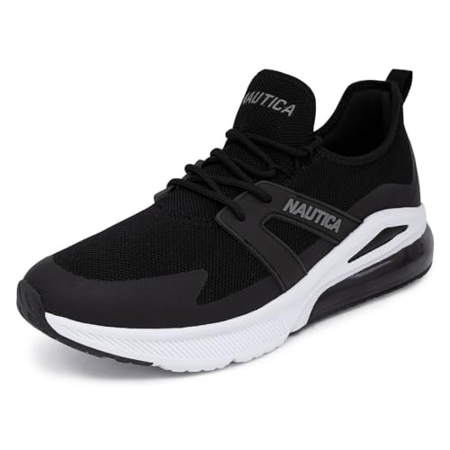 Image of Nautica Men's Sneakers - Air Cushion Lace-Up Running Shoe - Lightweight and Comfortable Athletic Footwear for Everyday Wear and Fitness Training