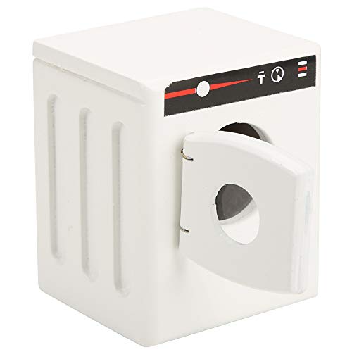 VGEBY Lavadora para Casa de Muñecas 1:12, Mini Lavadora, Modelo DIY, Muebles para Casa de Muñecas (White)