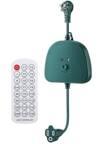 Christmas Light Controller with Remote, Create Dazzling Lighting Displays with Multiple Functions...