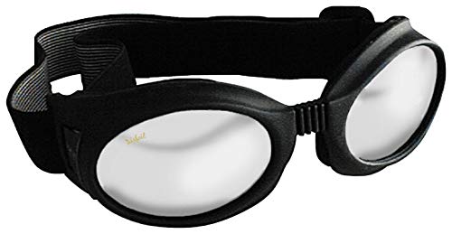 Pacific Coast Feather Airfoil 7600 Series Goggles Black with Silver Mirror Lens 7610