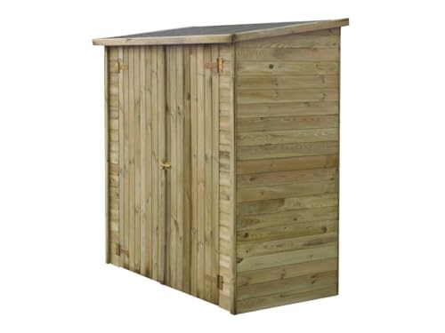 ABRI Jardin Bois ADOSSABLE LIPKI - 1.79 X 0.90 X 1.78/1.87 m