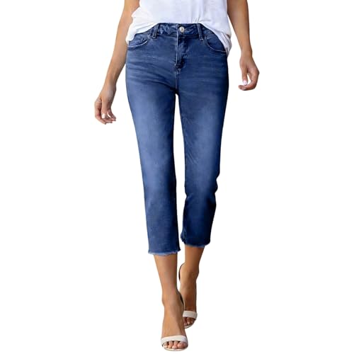 Pantacourt en denim extensible coupe ajustée et décontractée pour homme