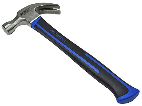 Faithfull FAICH8FG Fibreglass Handled Claw Hammer 227g (8oz)