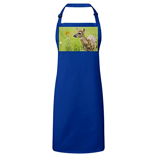Tablier cuisine bleu faon biche bébé pour retrouver la douceur d'enfance