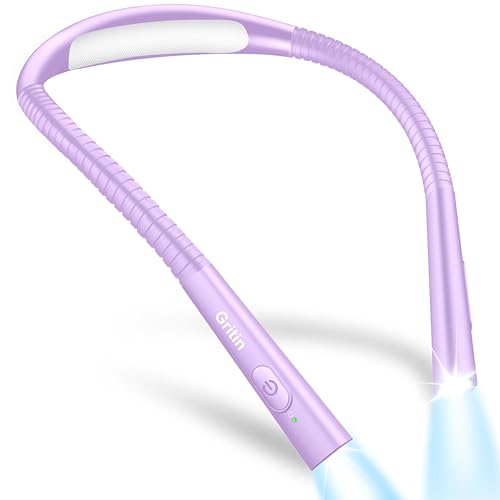 Gritin G1328 Lila LED Buchlampe Hals