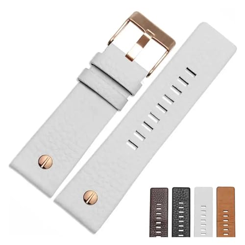 DZ7313 DZ7333 7322 7257 4318 7348 7334 �����p���x�b�g���v�X�g���b�v�x���g�u���X���b�g(White x rose gold,28mm)