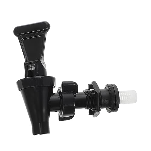 Mikinona Grifo De Cubo De Té con Leche Frío Largo Canalón Dispensador De Agua Barril Dispensador De Bebidas con Grifo Balde Grifo De Repuesto para Petacas De Alcohol Black El Plastico