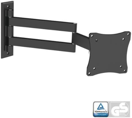 Black Full-Motion Tilt/Swivel Wall Mount Bracket for Hannspree Hanns-G HL273HPB 27" inch LED HDTV TV/Television - Articulating/Tilting/Swiveling