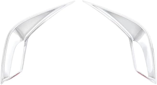 Carbon Fiber/Chrome Rear Fog Light Lamp Cover Trim ABS, Rear Bumper Reflector Frame Bezel Molding Cover Trims Compatible with Toyota Corolla Cross 2021-2022