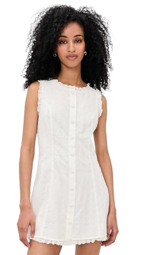 For Love & Lemons Women's Susie Eyelet Mini Dress, White, M at Amazon  Women's Clothing store